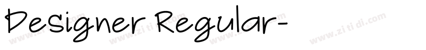 Designer Regular字体转换